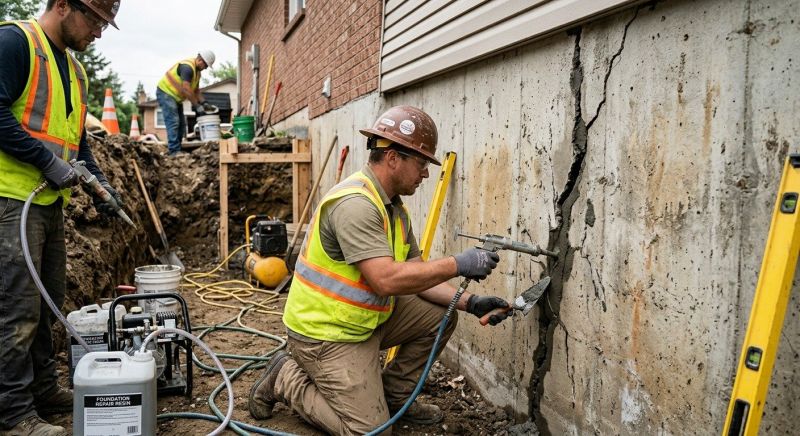 Cracked Foundation Repair in Black Creek, NC