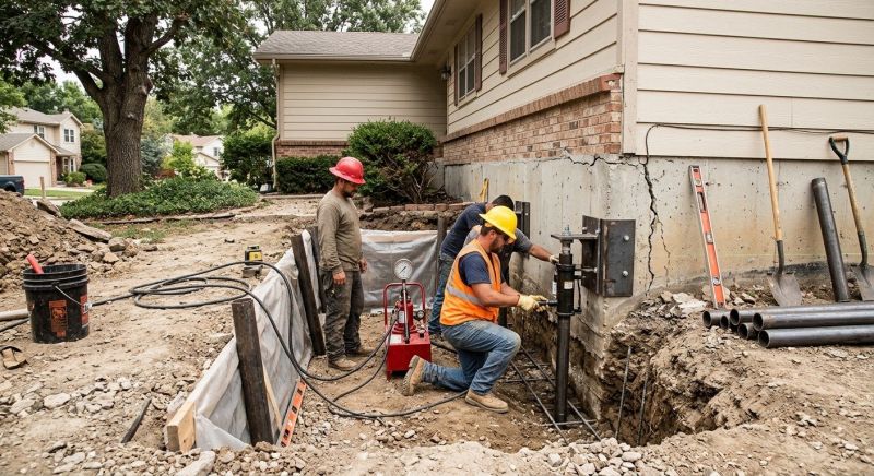 Cracked Foundation Repair in Kenly, NC