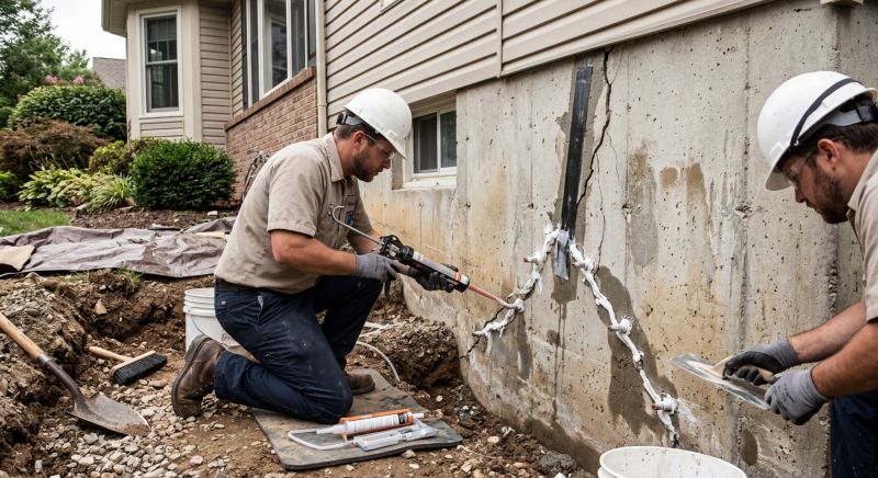 Foundation Crack Sealing in Goldsboro, NC