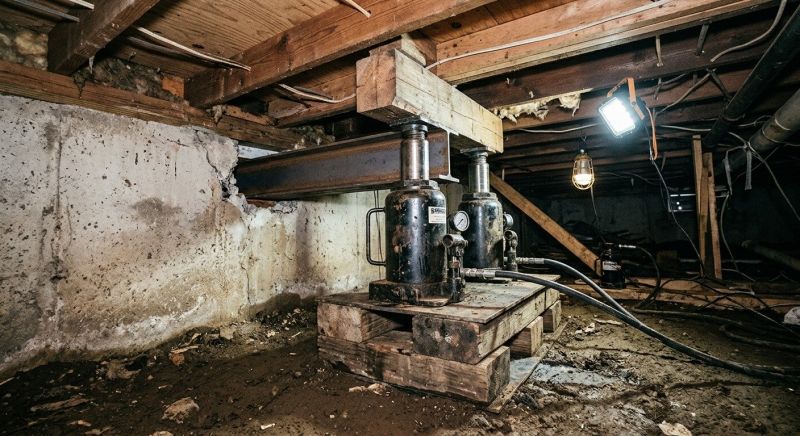 Foundation Jacking in Seven Springs, NC