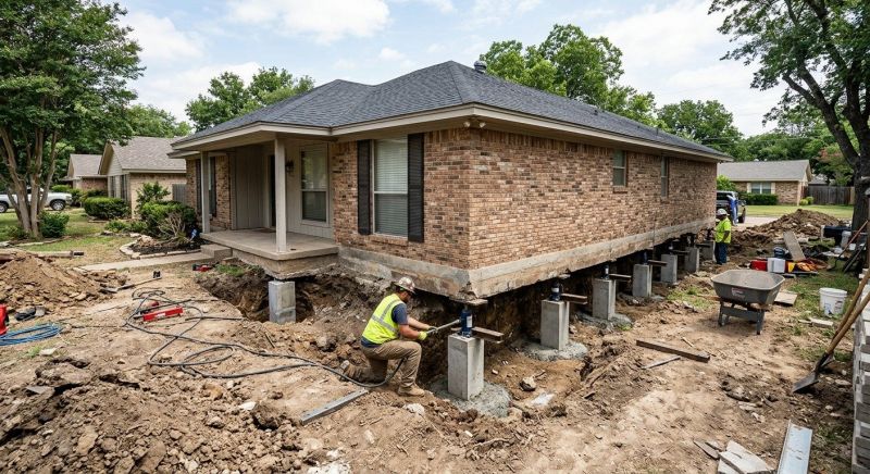 Foundation Pier Leveling in Goldsboro, NC