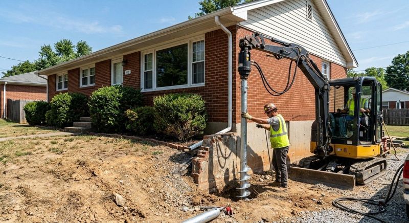Helical Pile Installation in Goldsboro, NC