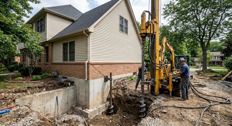 Helical Pile Installation in Goldsboro, NC
