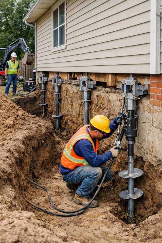 Sinking Foundation Lifting in Goldsboro, NC