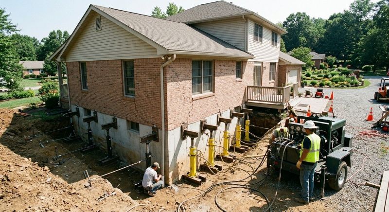 Sinking Foundation Lifting in Goldsboro, NC