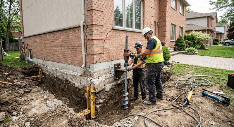 Sinking Foundation Repair in Faison, NC