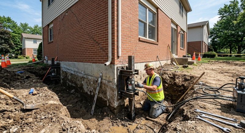 Sinking Foundation Repair in Goldsboro, NC