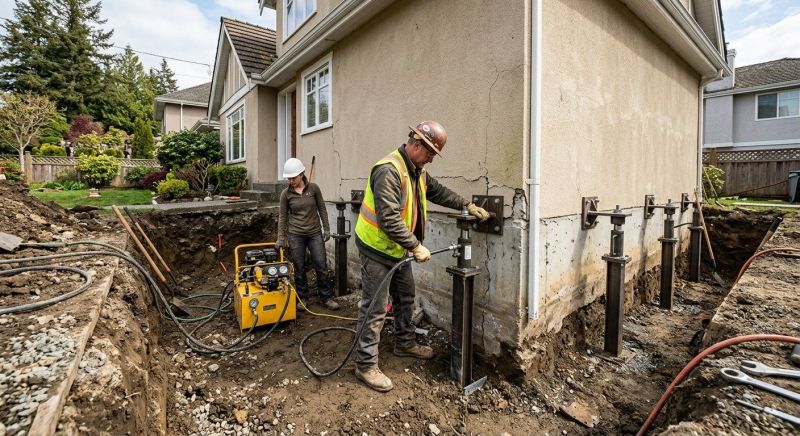 Sinking Foundation Repair in Goldsboro, NC