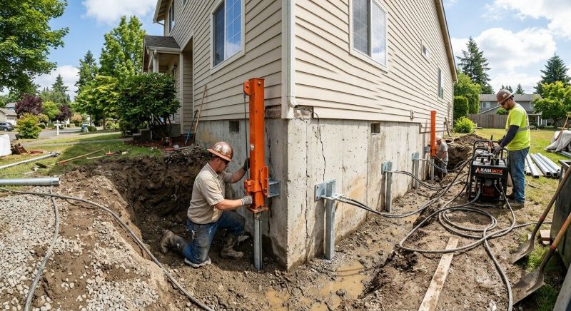 Sinking Foundation Repair in Selma, NC