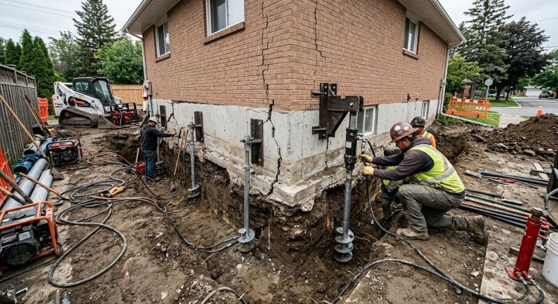 Sinking Foundation Repair in Seven Springs, NC