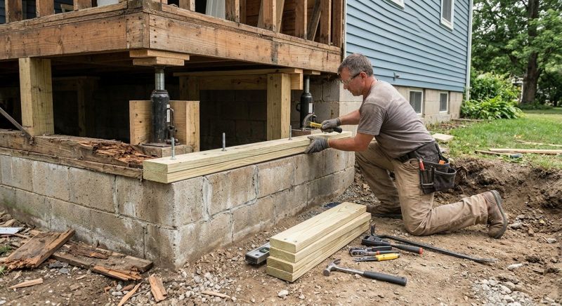 Slab Foundation Repair in Goldsboro, NC