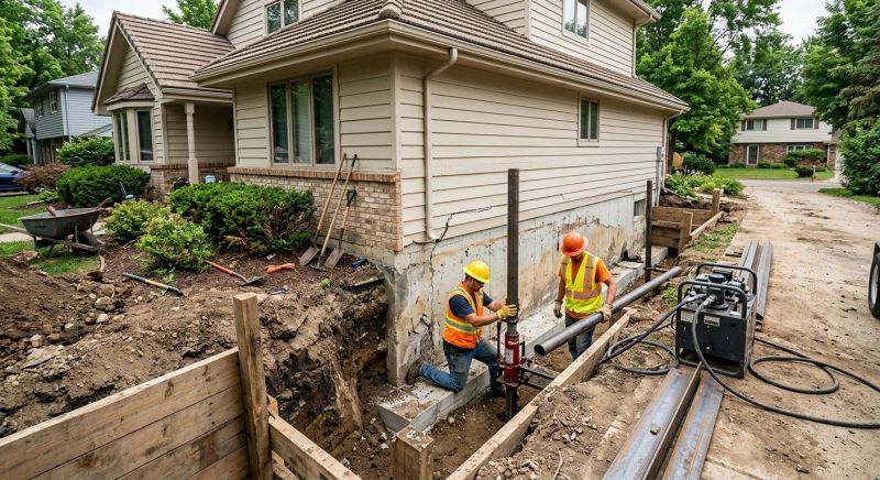 Slab Foundation Repair in Goldsboro, NC